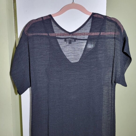 ❤️ 3 for $35 Aritzia babaton sheer  oversized maxi dress black xxs - Picture 6 of 10